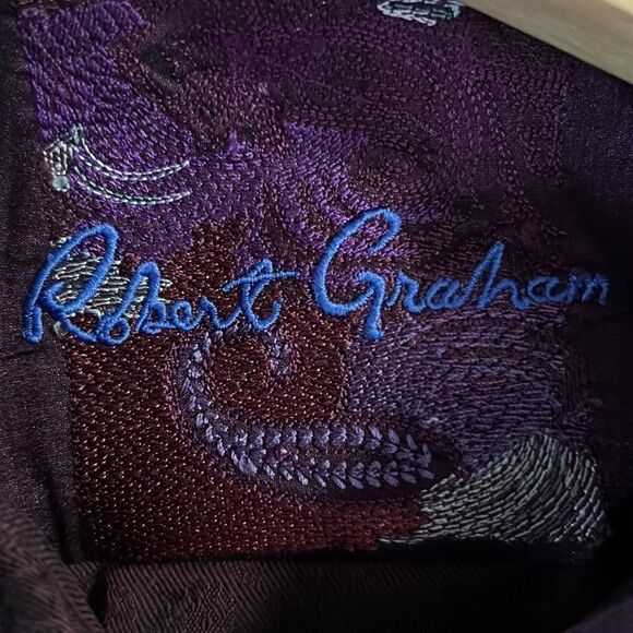 Robert Graham Men's Classic Fit Woven Shirt Medium - Picture 10 of 11